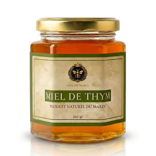 Miel de thym du Maroc 🌿 - Miel d'Atlas pur & authentique - 250 g