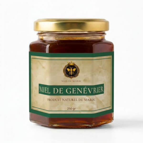 Miel de Genévrier du Maroc 🌿 – Notes boisées & caractère intense – 250 g